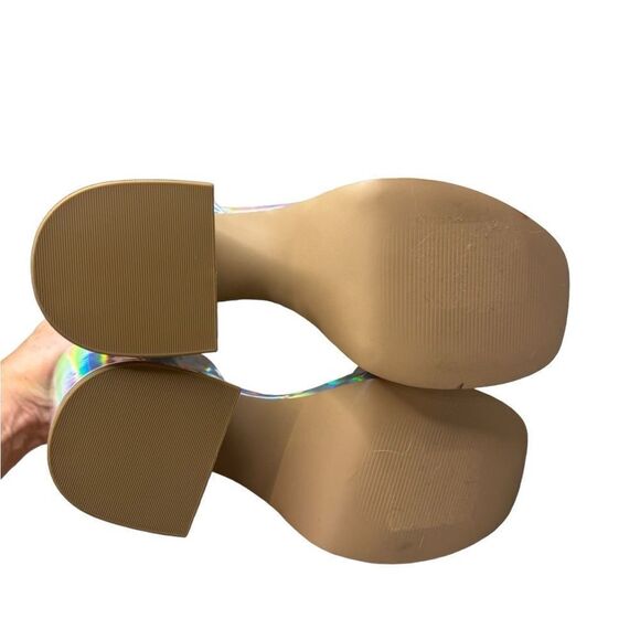 NWOT Steve Madden warped platform sandal size 9.5 - Picture 6 of 6